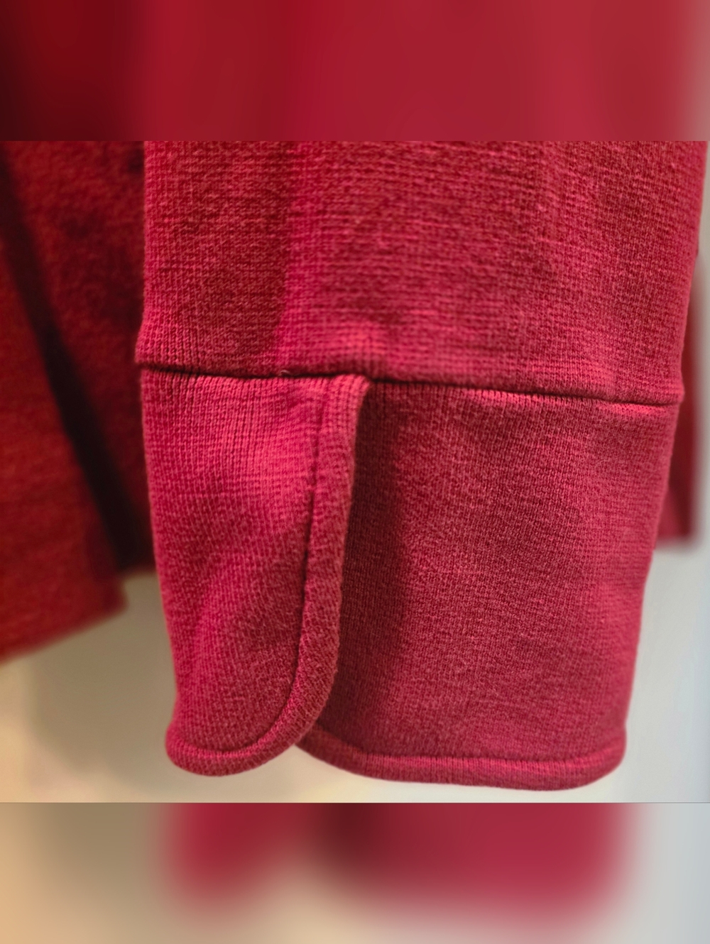Willow Deep Burgundy Button Front Cardigan - Medium - Picture 3 of 8